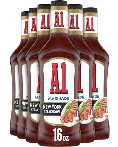A.1. Steakhouse New York Marinade (16 oz Bottles, Pack of 6)