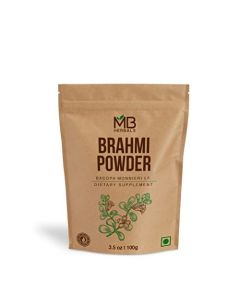 MB Herbals Pure Brahmi Powder 100g / 3.5 oz / 100% Pure Bacopa monnieri Powder / Hair Care