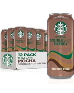 Starbucks Doubleshot Energy Drink Coffee Beverage Mocha Iced Coffee 15 fl oz Cans 12 Pack