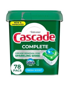 Cascade Complete Dishwasher Pods Fresh Scent ActionPacs Dishwasher Detergent Dishwasher Soap Detergent Pods 78 Count