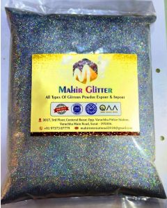 Mahir Supreme Silver Holographics Glitter 500 Gm Pack for Decorative Use
