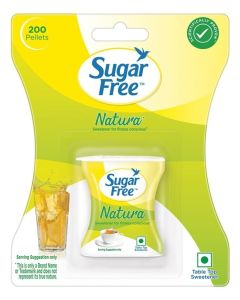 Sugar Free Natura 200 Pellets Low Calorie Sugar Substitute Sweetener 17g Tablet Pack Zero Sugar Diet Friendly Sweetener for Tea Coffee Cooking Baking