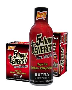 5-Hour Energy Extra Strength Shots, Berry Flavor, 12 Pack (1.93 fl oz)