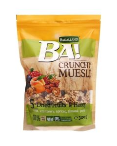 Crunchy Muesli With 5 Dried Fruits & Honey, Poland