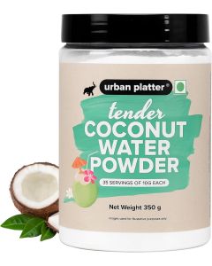 Urban Platter Tender Coconut Water Powder / 350g / Natural Electrolytes Hydration Drink