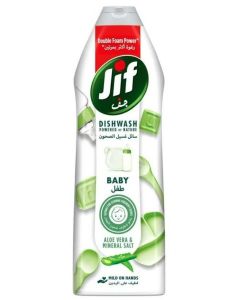 JIF Baby Dishwashing Liquid, Aloe Vera & Mineral Salt, Suitable for cleaning children's dishes, 670ml