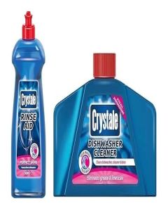 Crystale Dishwasher Cleaner and Rinse Aid Combo