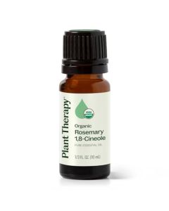 Plant Therapy Organic Rosemary Essential Oil 100% Pure, USDA Certified Organic, Undiluted, Natural Aromatherapy, Therapeutic Grade 10 mL (1/3 oz)
