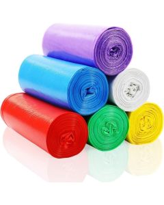 ECVV Biodegradable Garbage Bags 45x50cm - 20 Rolls (500 Bags) - Mixed Colors