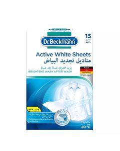 Dr.Beckmann Active White Sheets Brighten Wash with Brilliant Formula- 15 sheets