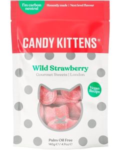 Candy Kittens Wild Strawberry Gourmet Sweets - Vegan Recipe, 140g