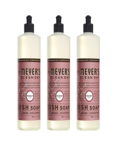 Mrs. Meyer's Clean Day Liquid Dish Soap, Rosemary, 16 Ounce Bottles, 3pk