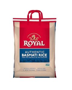 Royal Basmati Rice Authentic Long Grain White Basmati Rice 15 lb Bag Perfect for Biryanis Pilafs Curries Cook in Microwave or on Stove Top