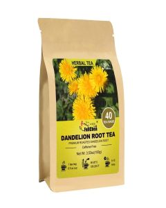 FullChea - Dandelion Root Tea Bags, 40 Teabags, 2.5g/bag - Premium Roasted Dandelion Root - Non-GMO - Caffeine-free - Detox Herbal Tea - Helps Improve Digestion & Immune System