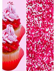 Nonpareils Bake In Sprinkle On Mini Pearls Confetti Sprinkles Toppings For Cake Cookie Cupcake Icecream Donut 6oz (Valentine)