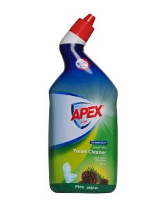 Apex Toilet Cleaner Pine 750ml Disinfectant Deep Clean Toilet Bowl Cleaner Removes Germs and Limescale Fresh Scent 750 ML