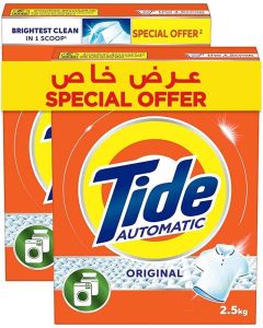 Tide Automatic Laundry Detergent Powder, 2.5 Kg, Dual Pack