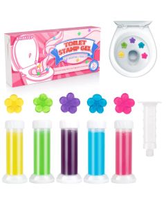 KILOSTEP Toilet Gel 60 Count 5 Kinds Of Scent Toilet Cleaner Bowl Gel Stamp Kit Air Freshener