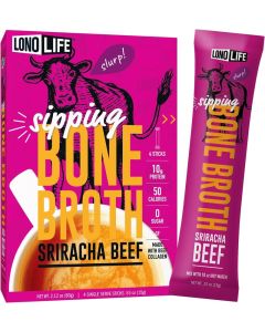LonoLife Sriracha Beef Bone Broth Powder Mix