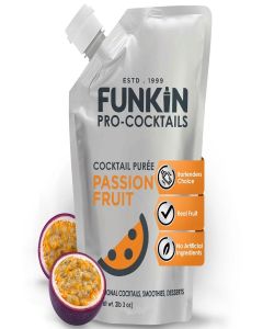 Funkin Fruit Puree / Real Fruit, Simple Ingredient, Natural Mixer for Cocktails, Drinks, Smoothies / Vegan, Non-GMO, Gluten-Free (2.2 lbs) (Passion Fruit)
