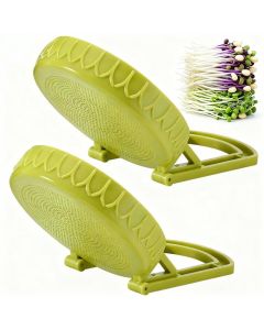Happyiren 2Pack Sprouting Lids for WideMouth Mason Jars BPAFree OnePiece Design with Stand for Seed Germination Ideal for Bean and Alfalfa Sprouts