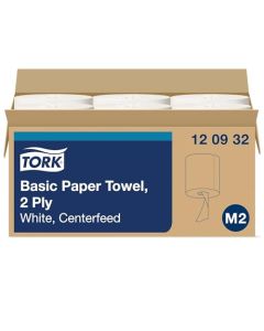 Tork Centerfeed Paper Towel White M2 High Absorbency 6 x 500 Sheets 120932