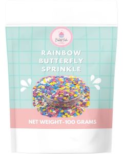 La Aromatic Premium Butterfly Shaped Cake Decorating Sprinkle-100 Grams