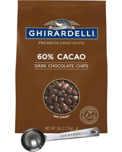 Ghirardelli 60% Cacao Dark Chocolate Chips - 5lb Bag
