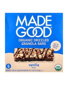 Made Good Chocolate Drizzled Granola Bar Vanilla Flavour 24g x5 Bars.