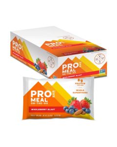 PROBAR MEAL Bar Wholeberry Blast NonGMO GlutenFree Healthy PlantBased WholeFood Ingredients Natural Energy 12 Count