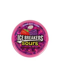Ice Breakers Sours StrawberryMixed Berry 15 Oz Containers Pack Of 8 15 Ounce