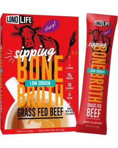 LonoLife Low Sodium Beef Bone Broth Powder Mix