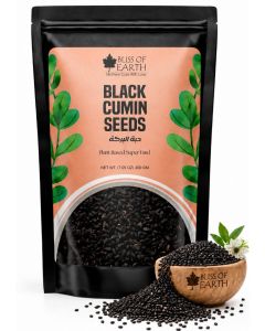 Bliss of Earth Black Cumin Seeds 200g / Kalonji Nigella Sativa Whole Seeds / Premium Natural Spice / Fresh Aromatic Cooking Ingredient / Indian & Middle Eastern Seasoning / Raw Clean Seeds for Baking, Pickles & Daily Use