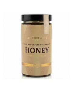 Kyrgyzstani Barberry Honey, 100% Raw Unfiltered Pure Honey, Hand Harvested Organic Honey, Non-GMO, Rich Nutrients & Energy Source, Respiratory Relief, Certified Honey – 1kg Honey Jar