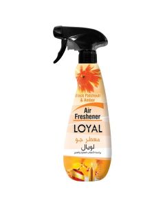 Loyal Black Patchouli & Amber Fragrance Air Freshener For Home, Office, Inside Car, 450ml