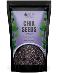 Bliss of Earth Chia Seeds 1kg / Premium Raw Chia Seeds / High Fiber & Omega-3 Superfood / Ideal for Chia Pudding, Smoothies & Healthy Drinks / Vegan Gluten-Free