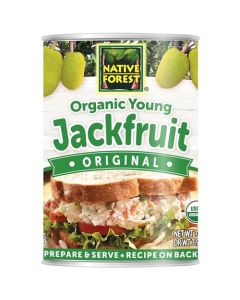 Native Forest Organic Young Jackfruit Great Meatless Alternative Plant Based Meat NonGMO Project Verified USDA Organic Original 14 Oz Pack of 6