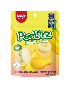Amos Peelerz Gummy Banana Flavored Candy- 65gms