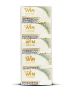 Nylon Facial Tissue Paper 1 Ply x 600 Sheets Pack of 5