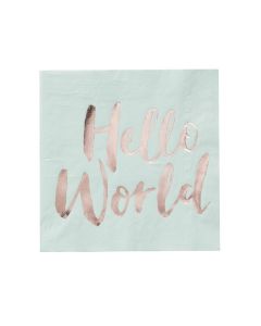 Hello World - Paper Napkins