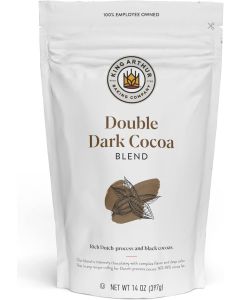 King Arthur Double Dark Cocoa Powder Blend, 14oz - Rich Dutch-Process and Black Cocoa for Baking