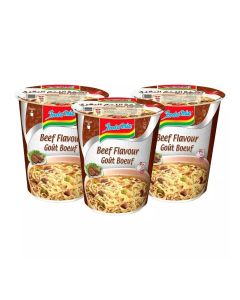 Indomie Beef Flavor Instant Cup Noodles- 3X60gms