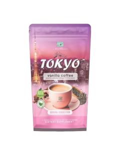 Namiroseus Tokyo Vanilla Coffee – 10 Sachets x 21g with Glutathione, Collagen & Chia Seeds – Keto-Friendly & Skin-Nourishing