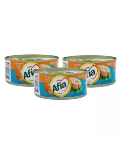 Afia Premium Canned Light Meat Tuna Solid In Sunflower Oil- 3X160gms