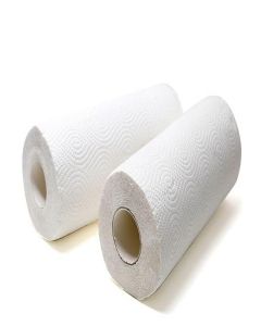 FRILL Non Woven Reusable And Washable Kitchen Printed Tissue Roll Non-stick Oil Absorbing Paper Roll Kitchen Special Paper Towel Wipe Paper Dish Cloth Cleaning Cloth 80 sheets - Pack of 2