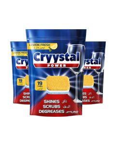 Cryystal Power Dishwasher Tablets 57's (3x19's)