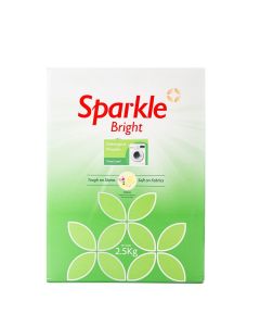 Sparkle Bright Laundry Detergent Powder-2.5 Kg (Front Load), Removes Tough Stains In 1 Wash, Fast Dissolving Chlorine-free Formula, No Colour Transfer After Repeated Wash, Long-lasting Fragrance, For All Fabrics