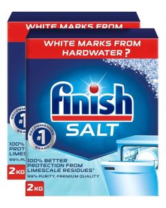 Finish Dishwasher Cleaner Salt, 2kg, pack of 2