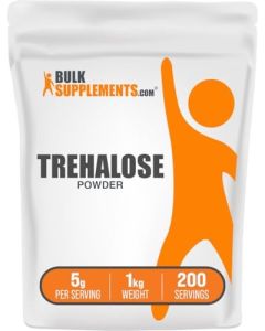 BulkSupplementscom Trehalose Powder Natural Sweetener Trehalose Sugar Substitute Vegan Gluten Free 5g per Serving 1kg 22 lbs Pack of 1