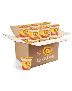 Honey Bunches of Oats Honey Roasted Breakfast Cereal Cup with Oats and Granola Clusters Easy OnTheGo Breakfast or Snack 2 oz Cup Pack of 12